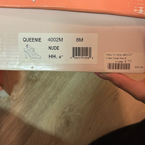 Touch up’s Women’s Highheels Brand new Nude color size 6, 8 and 9 available - Picture 5 of 6